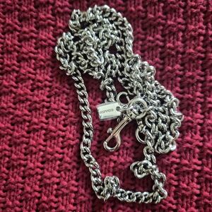 New Coach Silver Crossbody  Chain Strap